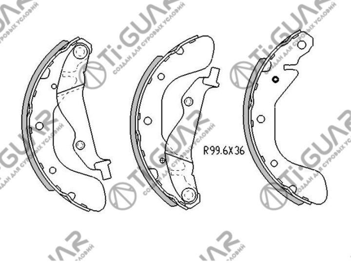 Тормозные колодки TG-8760/FN11174* Ti·GUAR